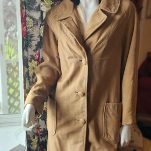 Vintage Mod Style Suede Coat